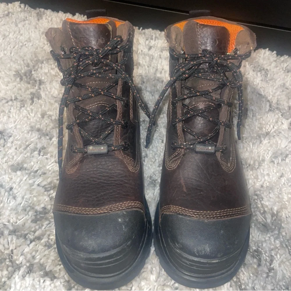 Timberland PRO Series XL Comp Toe Boys Boots Waterproof Mud & Snow size 5 EUC